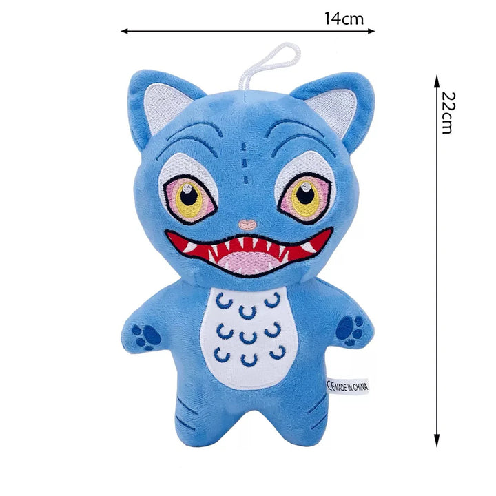 Peluche KPop Demon Hunters Derpy Kawaii Bleu