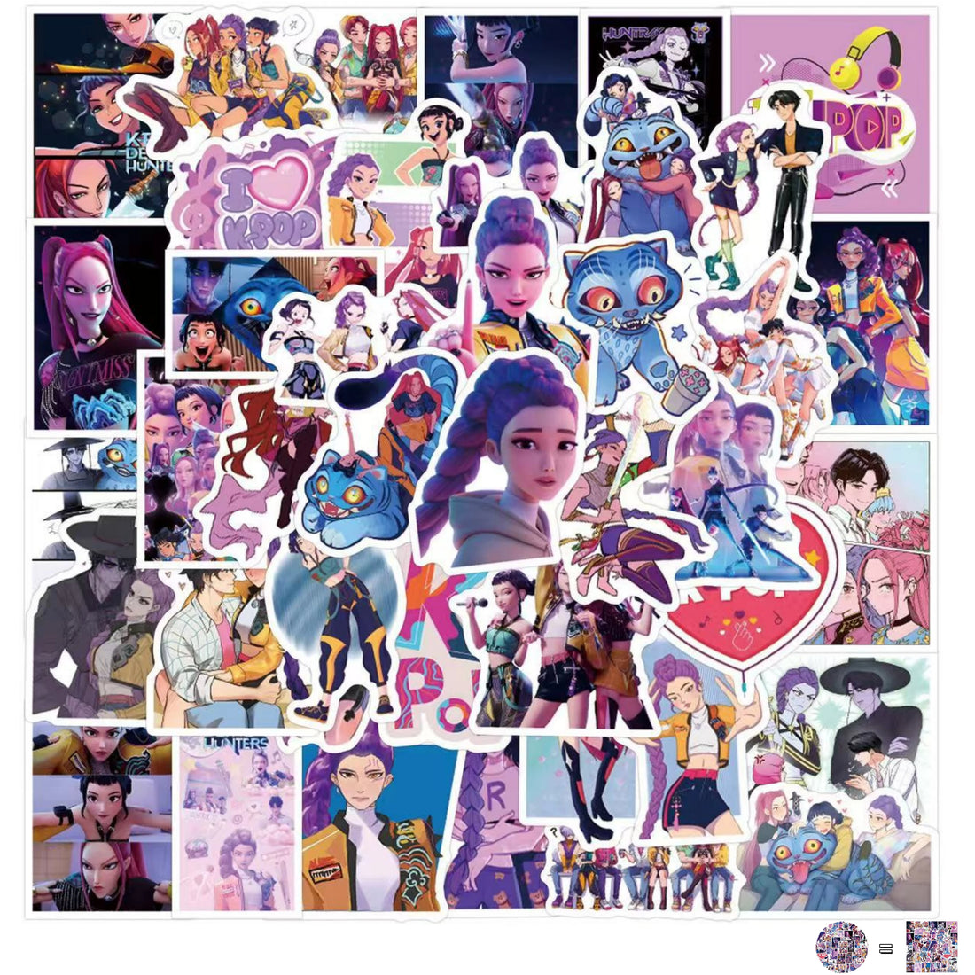 Stickers KPop Demon Hunters Huntrix