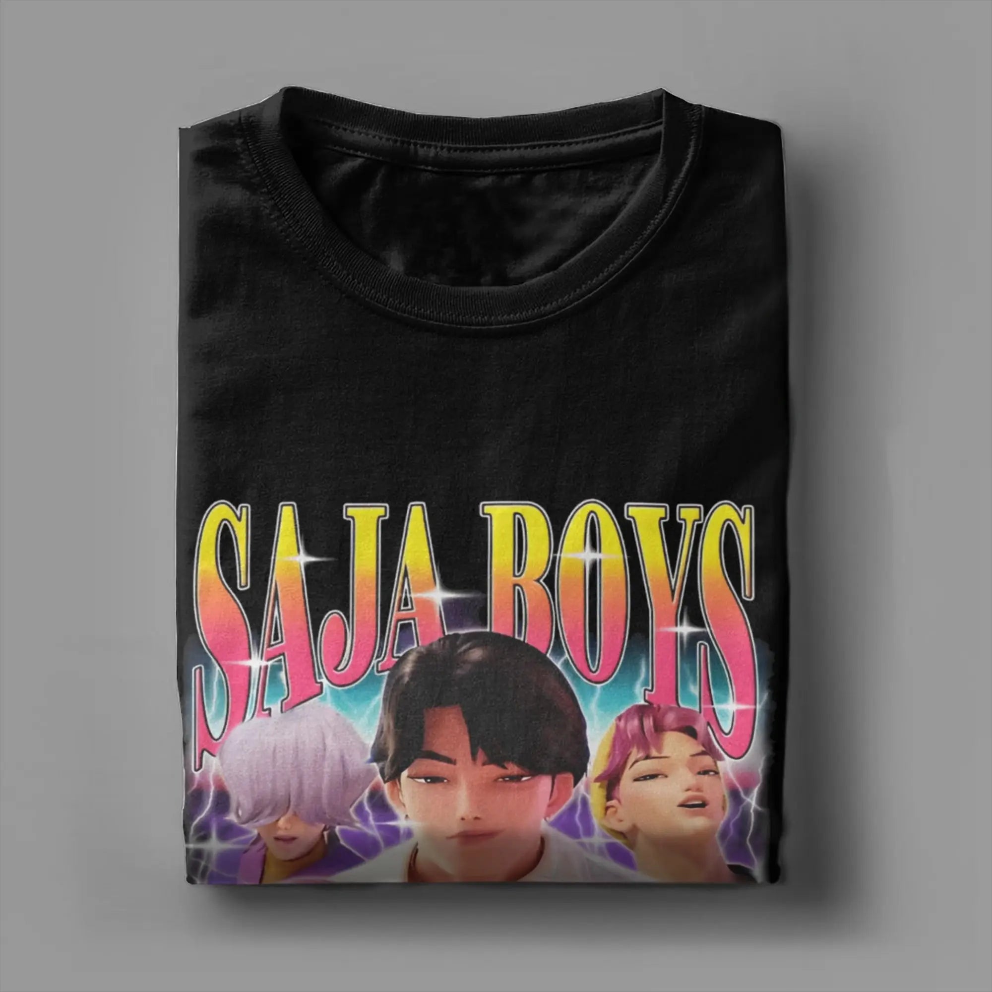 T-shirt KPop Demon Hunters Saja Boys Vintage — photo 4