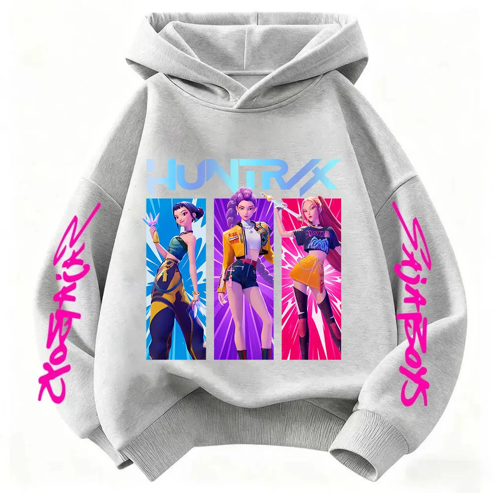 Pull Enfant KPop Demon Hunters Huntrix Blanc