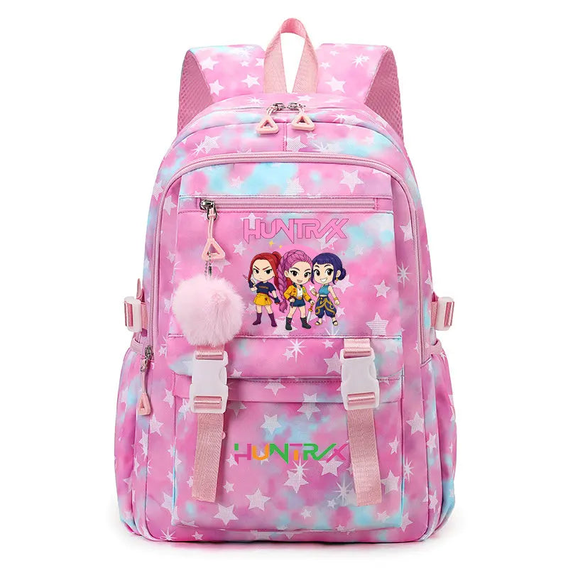 Sac à Dos Ecole KPop Demon Hunters Huntrix Rose — photo 30