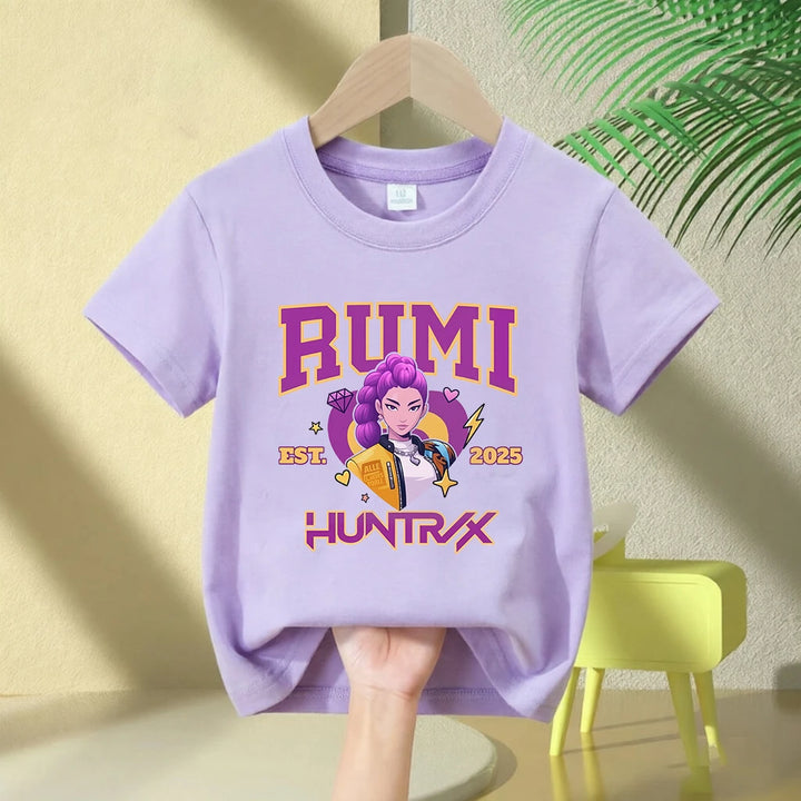 T-shirt Enfant KPop Demon Hunters Huntrix Rumi Violet — photo 2