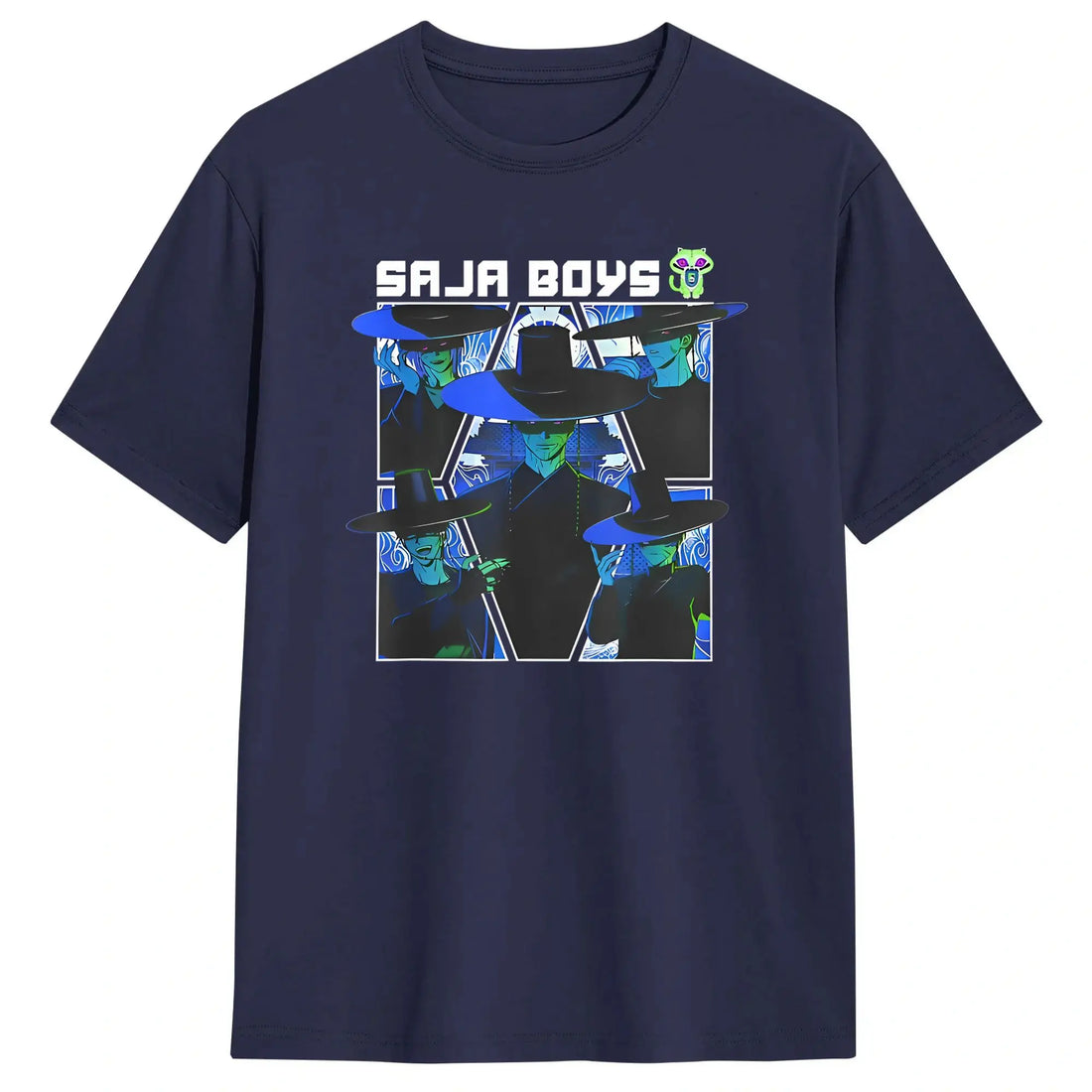 T-shirt KPop Demon Hunters Saja Boys Bleu — photo 15