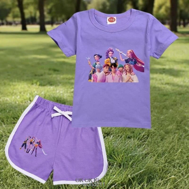 Pyjama Short Enfant KPop Demon Hunters Fille