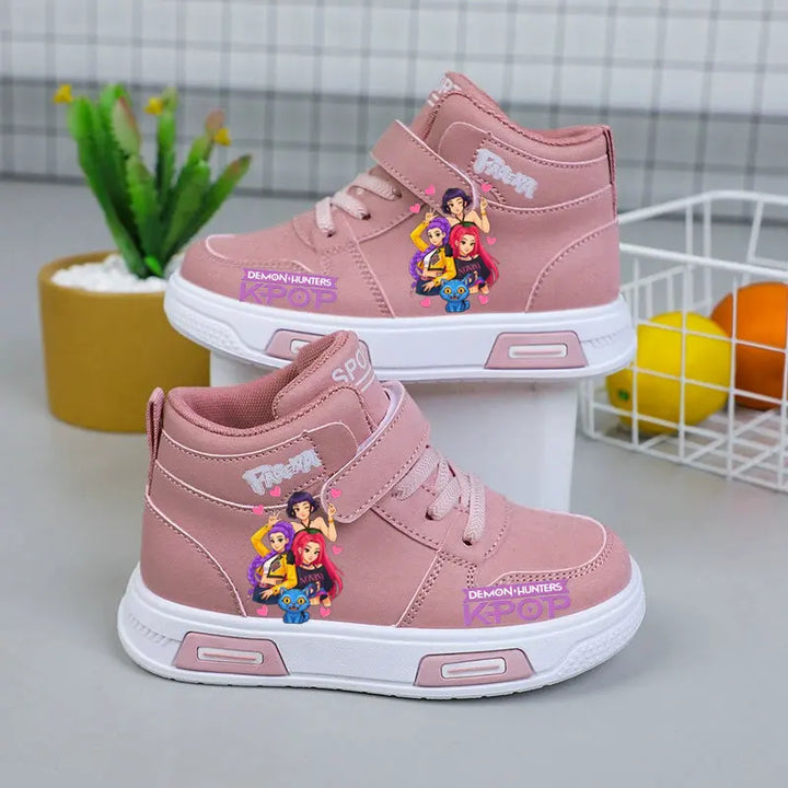 Chaussures Montante KPop Demon Hunters Huntrix Et Derpy Rose