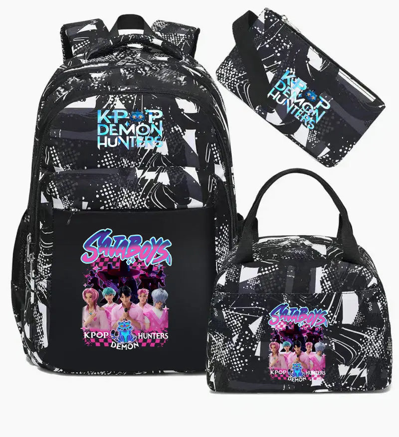 Sac à Dos Ecole KPop Demon Hunters Saja Boys 3 Pièces — photo 9