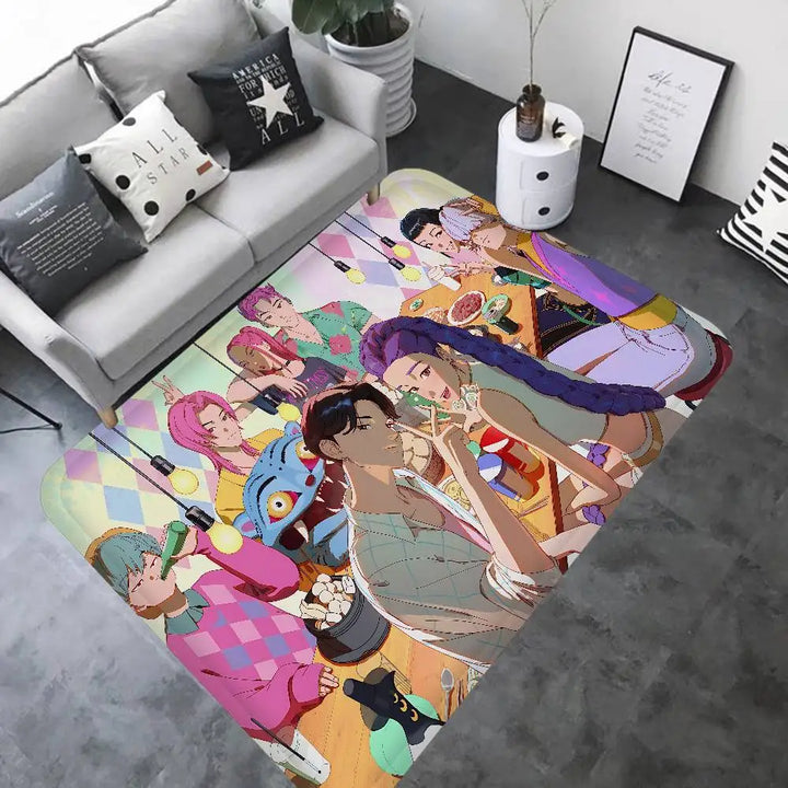 Tapis KPop Demon Hunters Huntrix et Saja Boys
