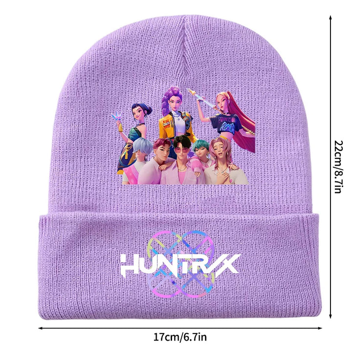 Bonnet KPop Demon Hunters Huntrix Et Saja Boys Violet