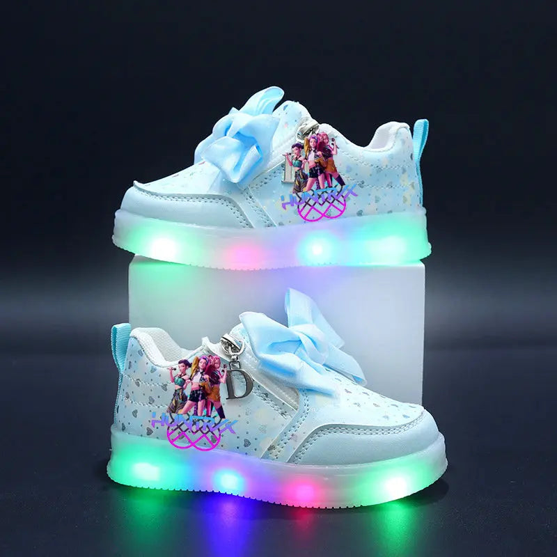Chaussures Lumineuse KPop Demon Hunters Avec Noeud