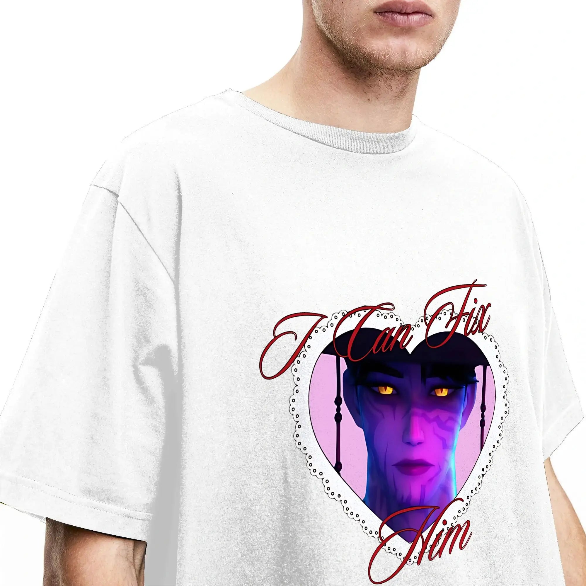 T-shirt KPop Demon Hunters Jinu I Can Fix Him — photo 3