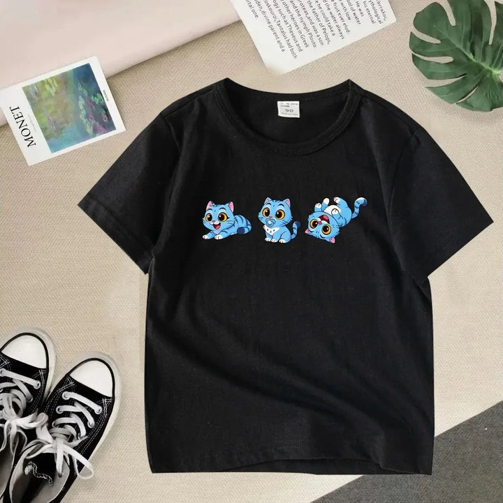 T-Shirt Enfant KPop Demon Hunters Derpy Noir