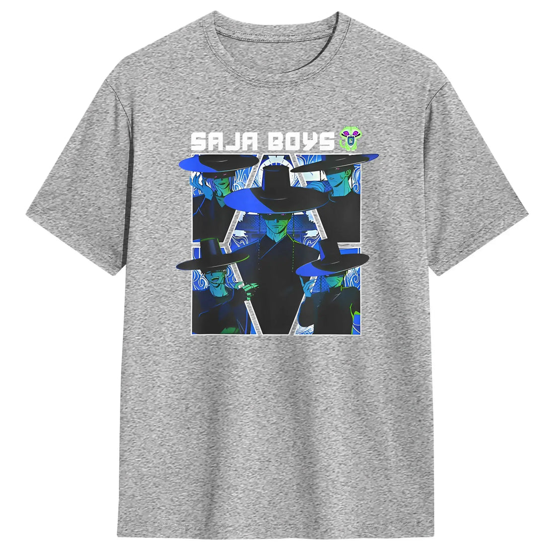 T-shirt KPop Demon Hunters Saja Boys Bleu — photo 13