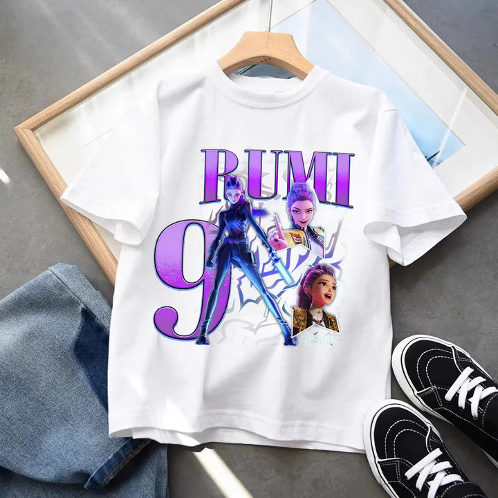 T-shirt KPop Demon Hunters Anniversaire 9ans