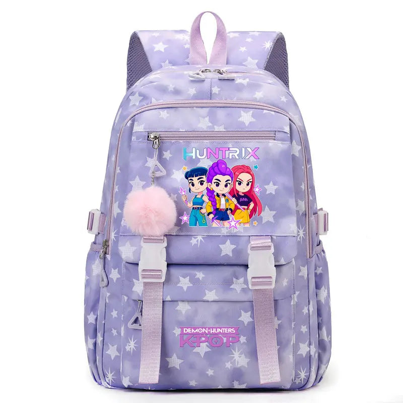 Sac à Dos Ecole KPop Demon Hunters Huntrix Rose — photo 22