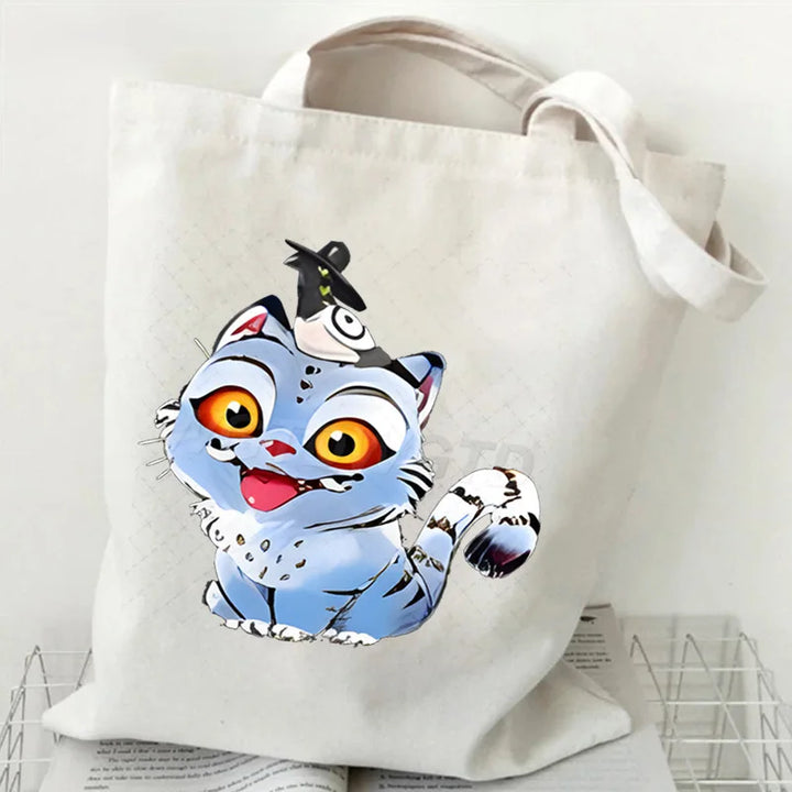 Tote Bag KPop Demon Hunters Derpy Blanc