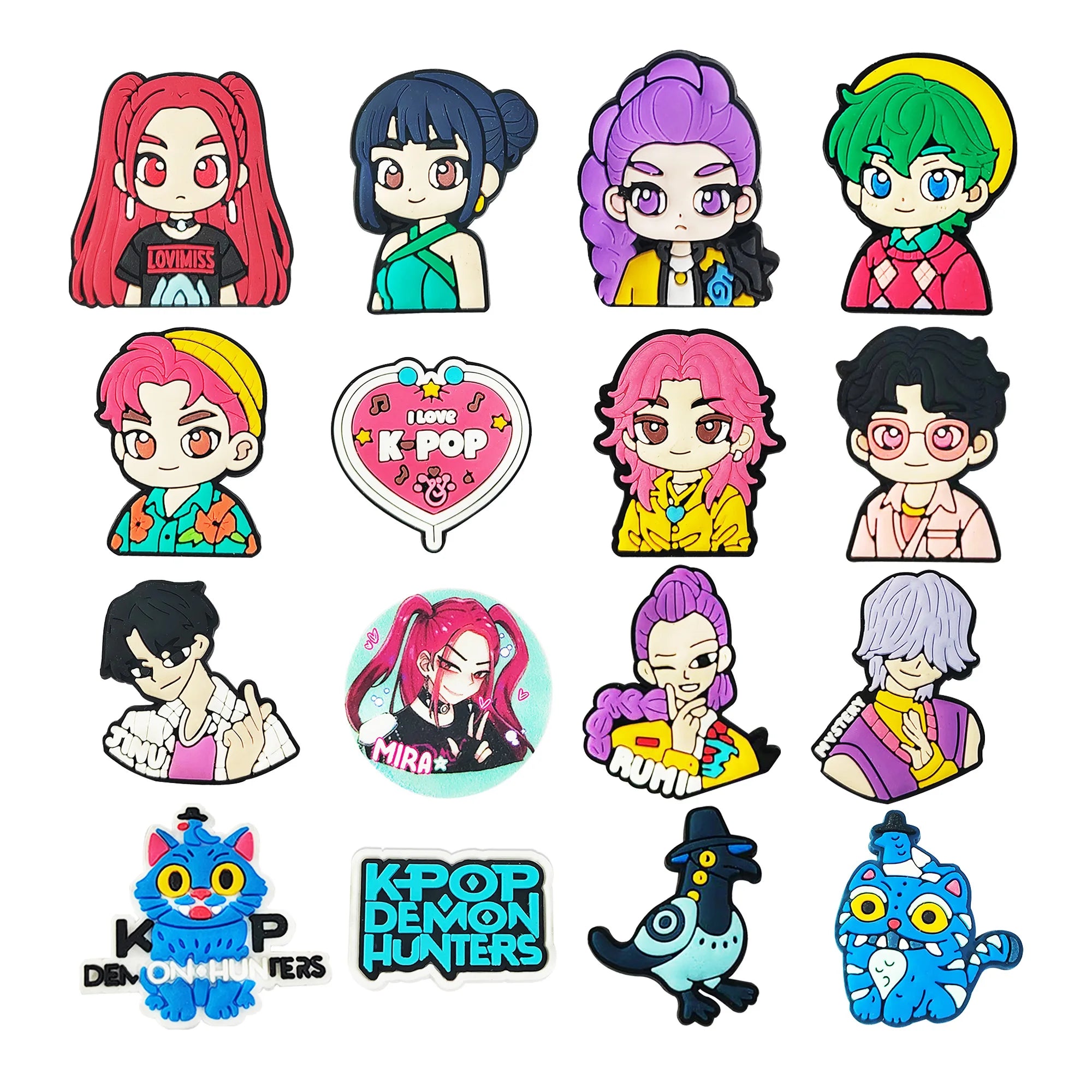 Jibbitz Crocs KPop Demon Hunters Personnages
