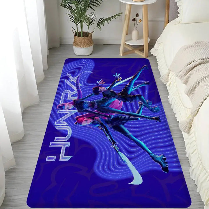 Tapis KPop Demon Hunters Huntrix Bleu