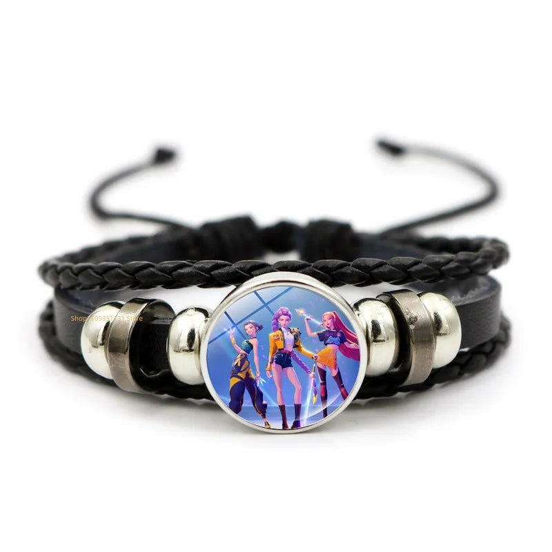 Bracelet Tressé KPop Demon Hunters Noir