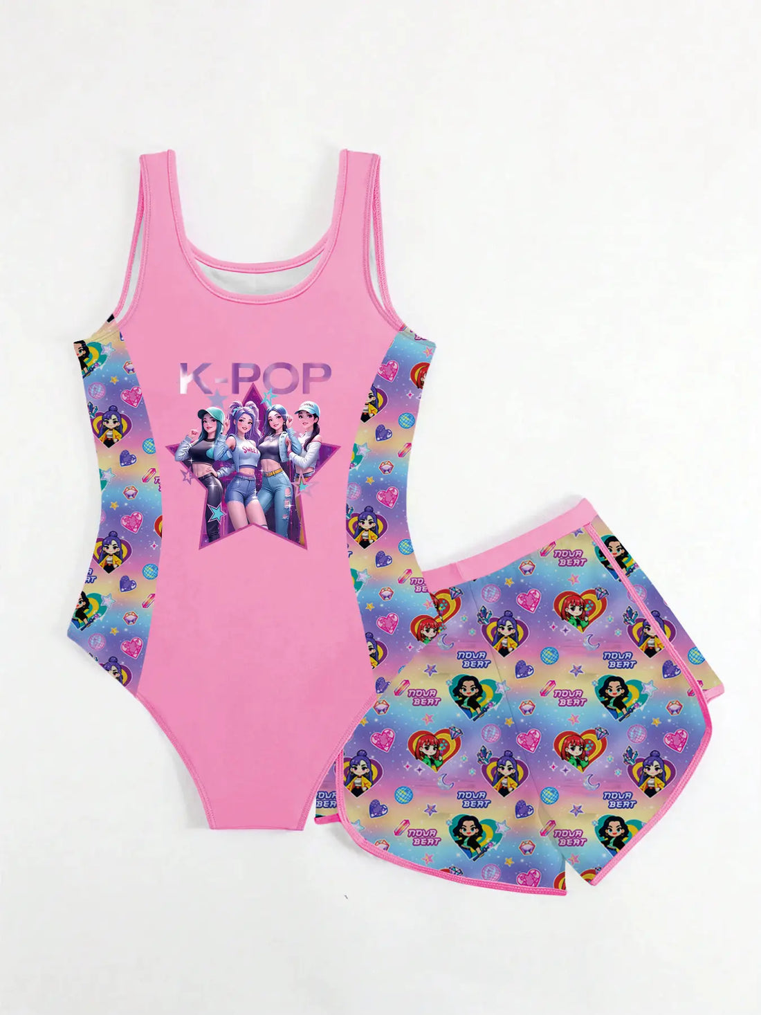 Maillot de Bain Enfant KPop Demon Hunters Etoile