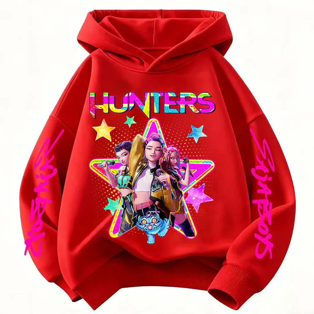 Pull Enfant KPop Demon Hunters Huntrix Jaune