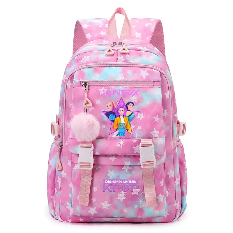 Sac à Dos Ecole KPop Demon Hunters Huntrix Rose — photo 34