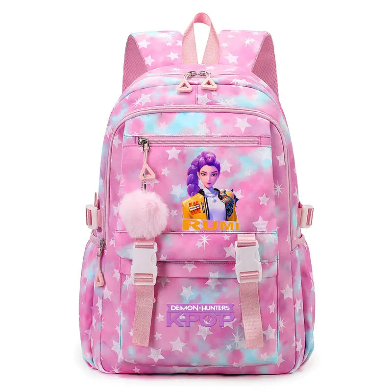 Sac à Dos Ecole KPop Demon Hunters Huntrix Bleu — photo 35