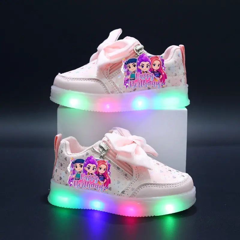 Chaussures Lumineuse KPop Demon Hunters Avec Noeud