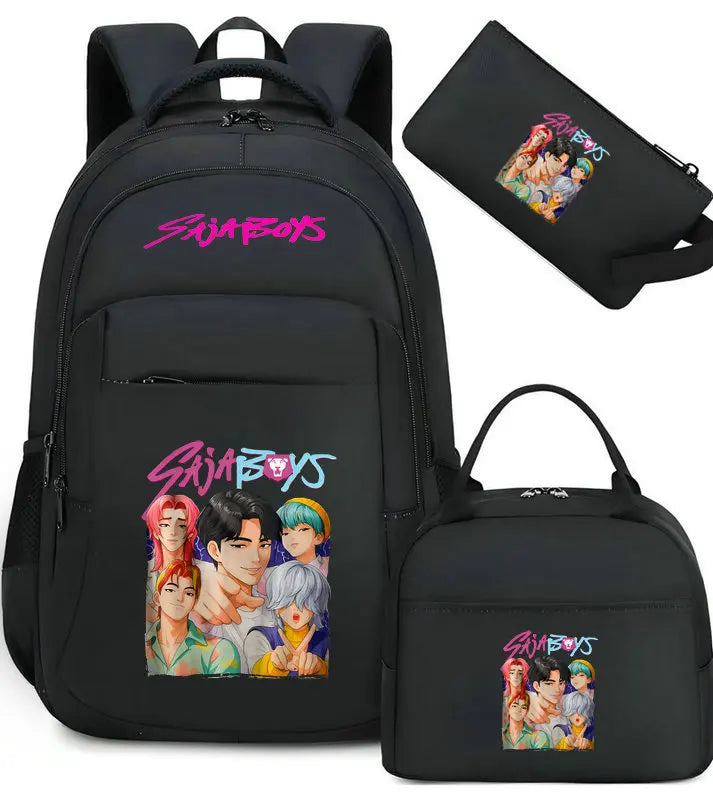 Sac à Dos Ecole KPop Demon Hunters Saja Boys 3 Pièces — photo 6