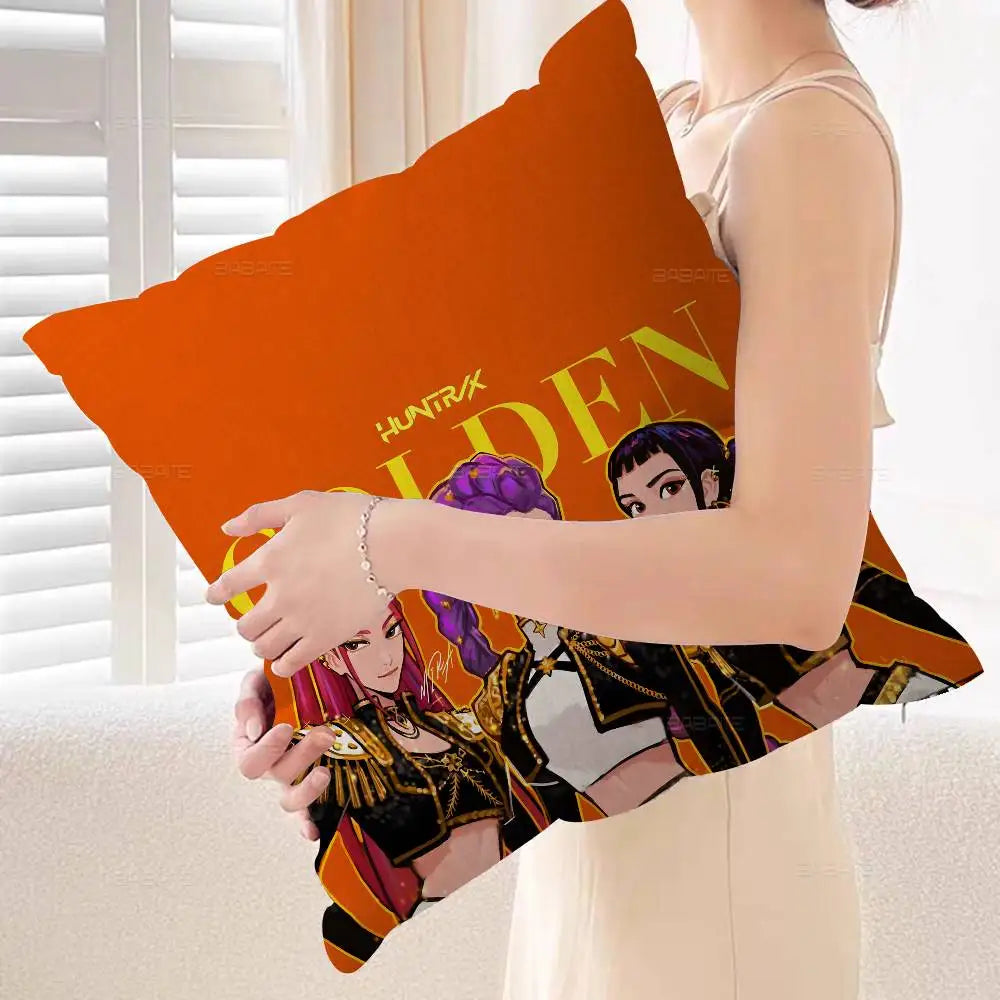 Housse de Coussin KPop Demon Hunters Huntrix Zoey Golden — photo 9