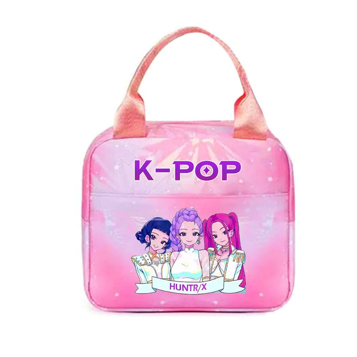 Lunch Bag KPop Demon Hunters Huntrix Golden