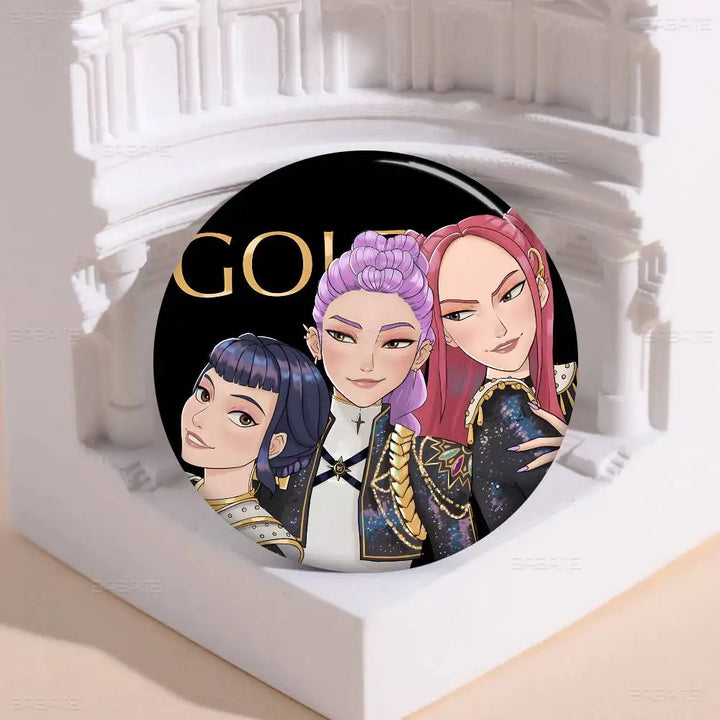 Pin's KPop Demon Hunters Huntrix Golden