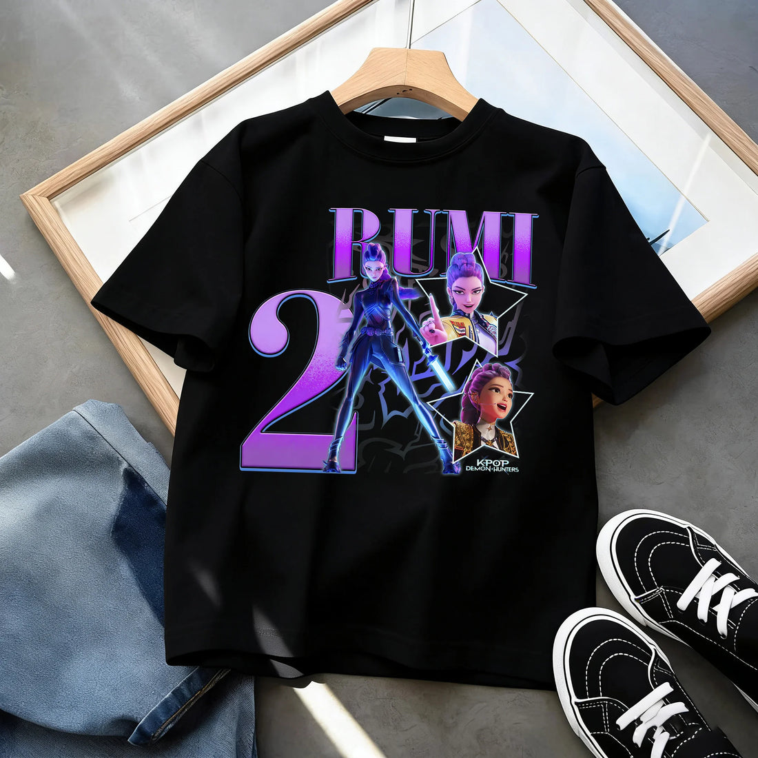 T-shirt KPop Demon Hunters Anniversaire 7ans