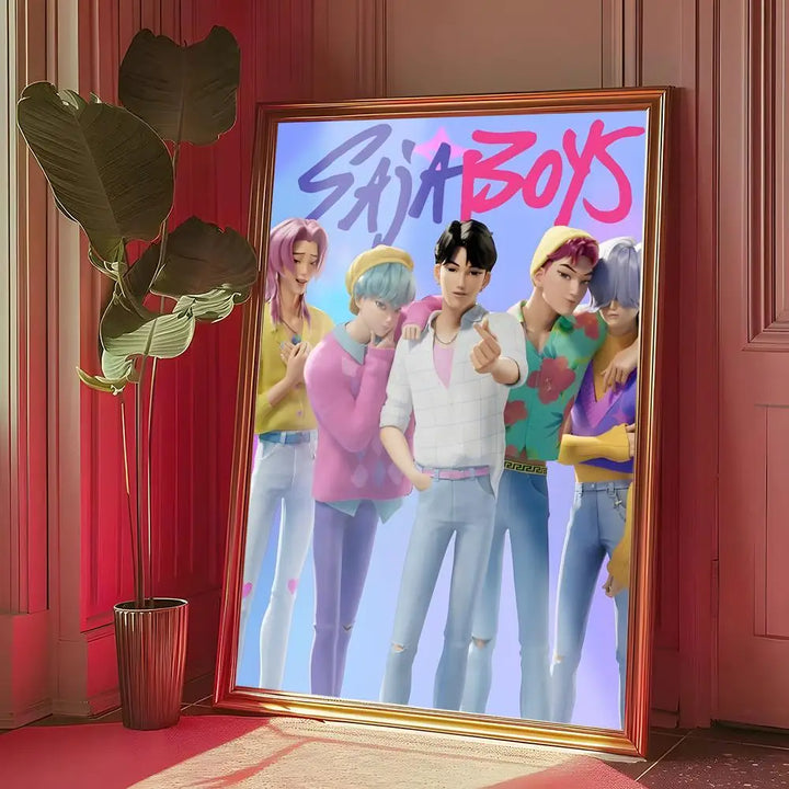 Poster KPop Demon Hunters Saja Boys Groupe