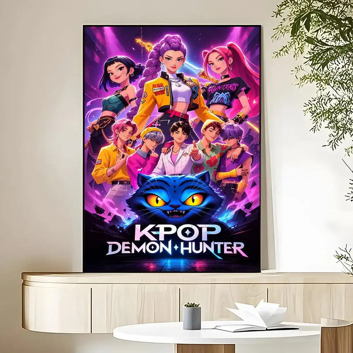 Poster KPop Demon Hunters Huntrix Et Saja Boys