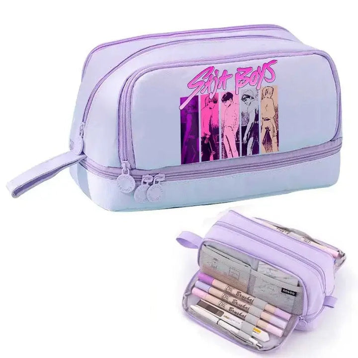 Trousse Scolaire KPop Demon Hunters Jinu Abby Mystery Romance Baby Violet