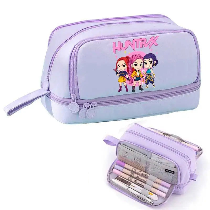 Trousse Scolaire KPop Demon Hunters Mira Rumi Zoey