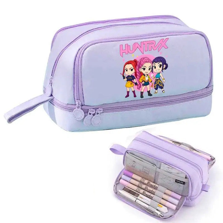 Trousse Scolaire KPop Demon Hunters Mira Rumi Zoey