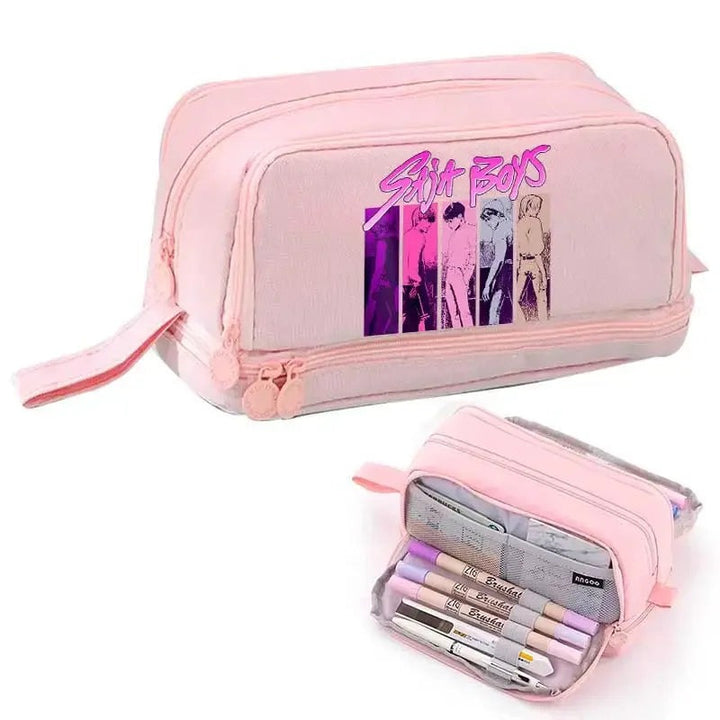 Trousse Scolaire KPop Demon Hunters Jinu Abby Mystery Romance Baby Rose