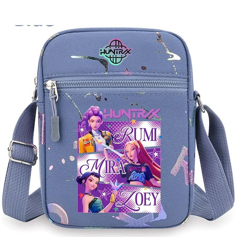 Sac Bandoulière KPop Demon Hunters Mira Rumi Zoey Bleu