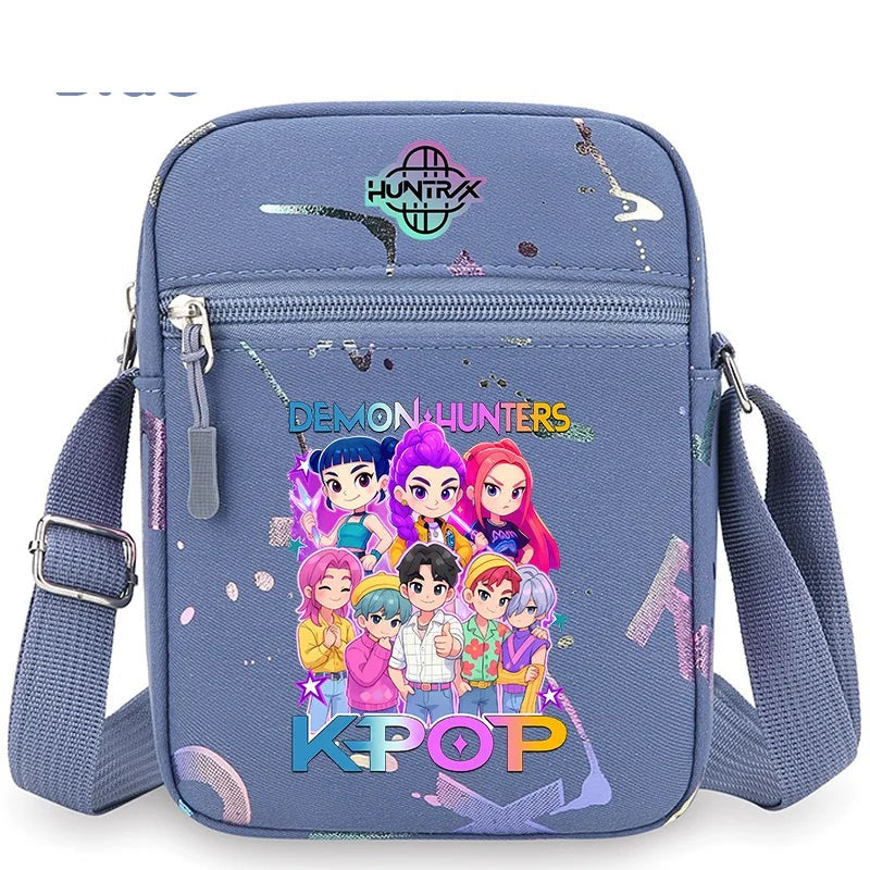 Sac Bandoulière KPop Demon Hunters Huntrix Et Saja Boys Bleu