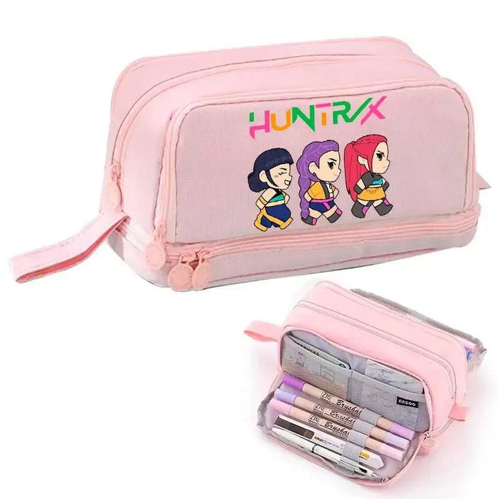 Trousse Scolaire KPop Demon Hunters Huntrix Rose
