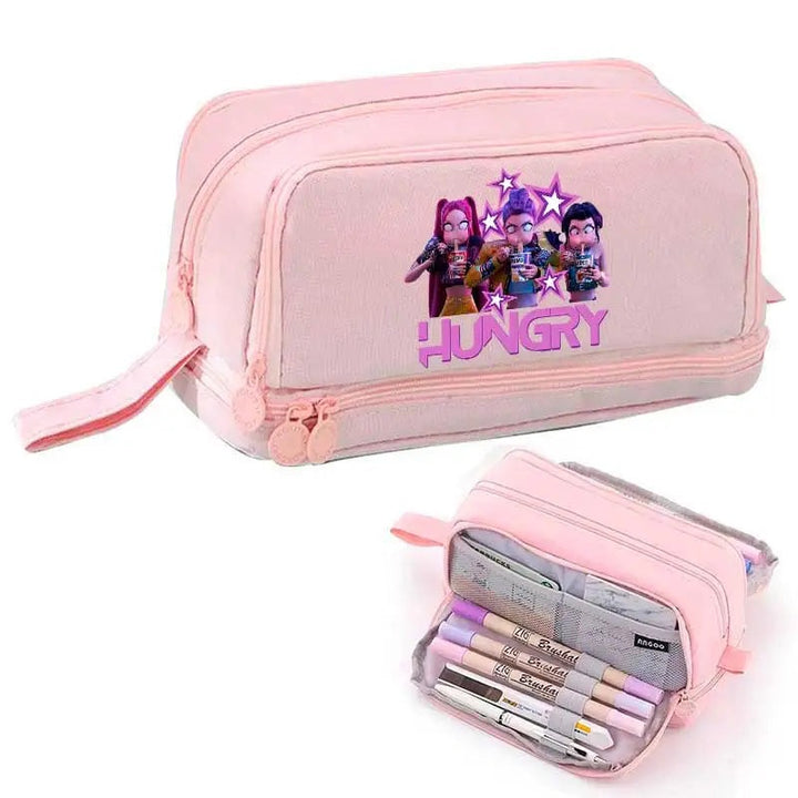 Trousse Scolaire KPop Demon Hunters Hungry Rose
